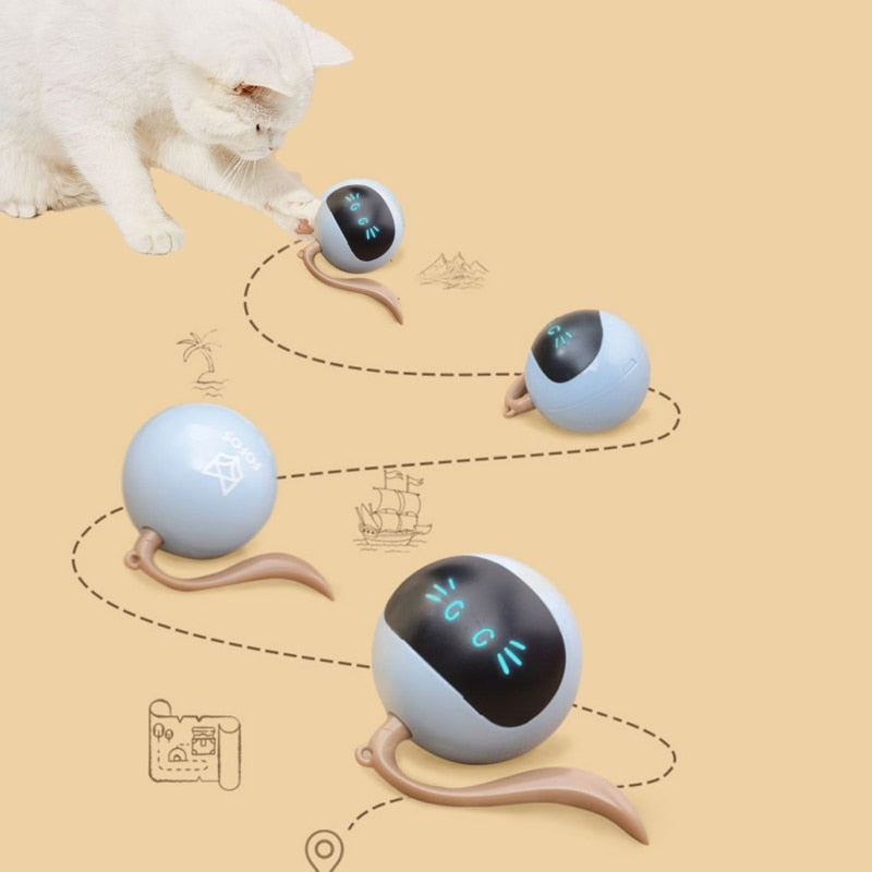 Interactive Self-Rolling Ball Cat Toy