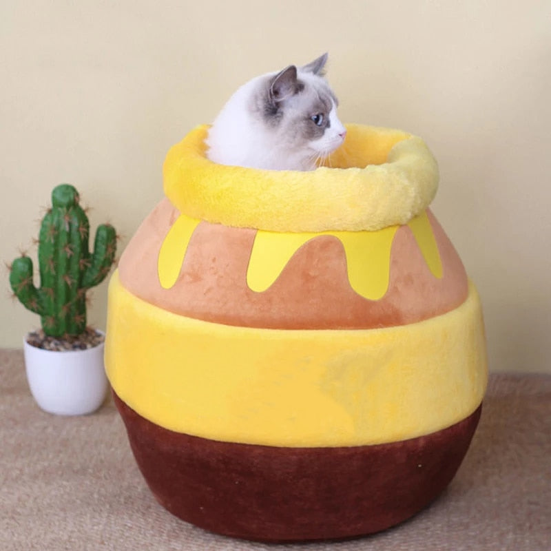 Comfy Honey Pot Pet Plush Bed