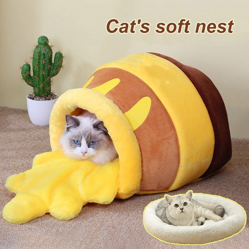 Comfy Honey Pot Pet Plush Bed