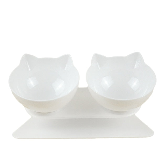 Cute Cat Bowl With Stand